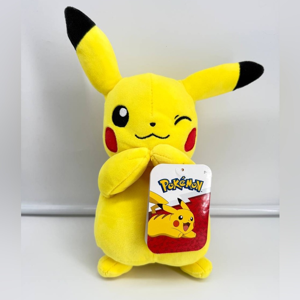 Pokemon 10 Inch Plush NWT Officially Licensed Stuffed Figure Pikachu Winking